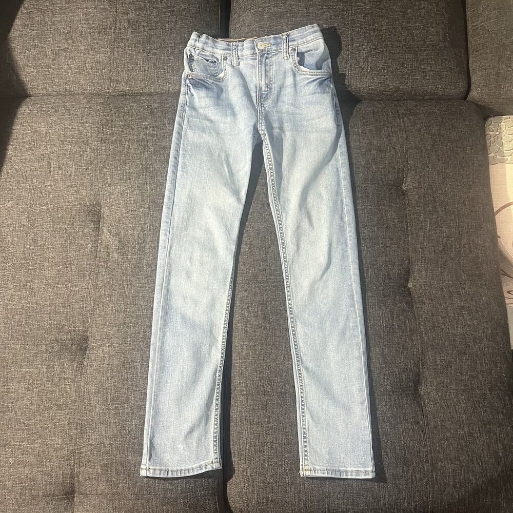 Levi's Skinny Jeans Girl's Size 14 (27/29) Light Wash Adjustable Waist
